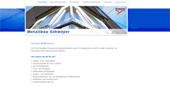 Desktop Screenshot of metallbau-schweyer.de