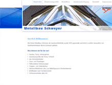 Tablet Screenshot of metallbau-schweyer.de